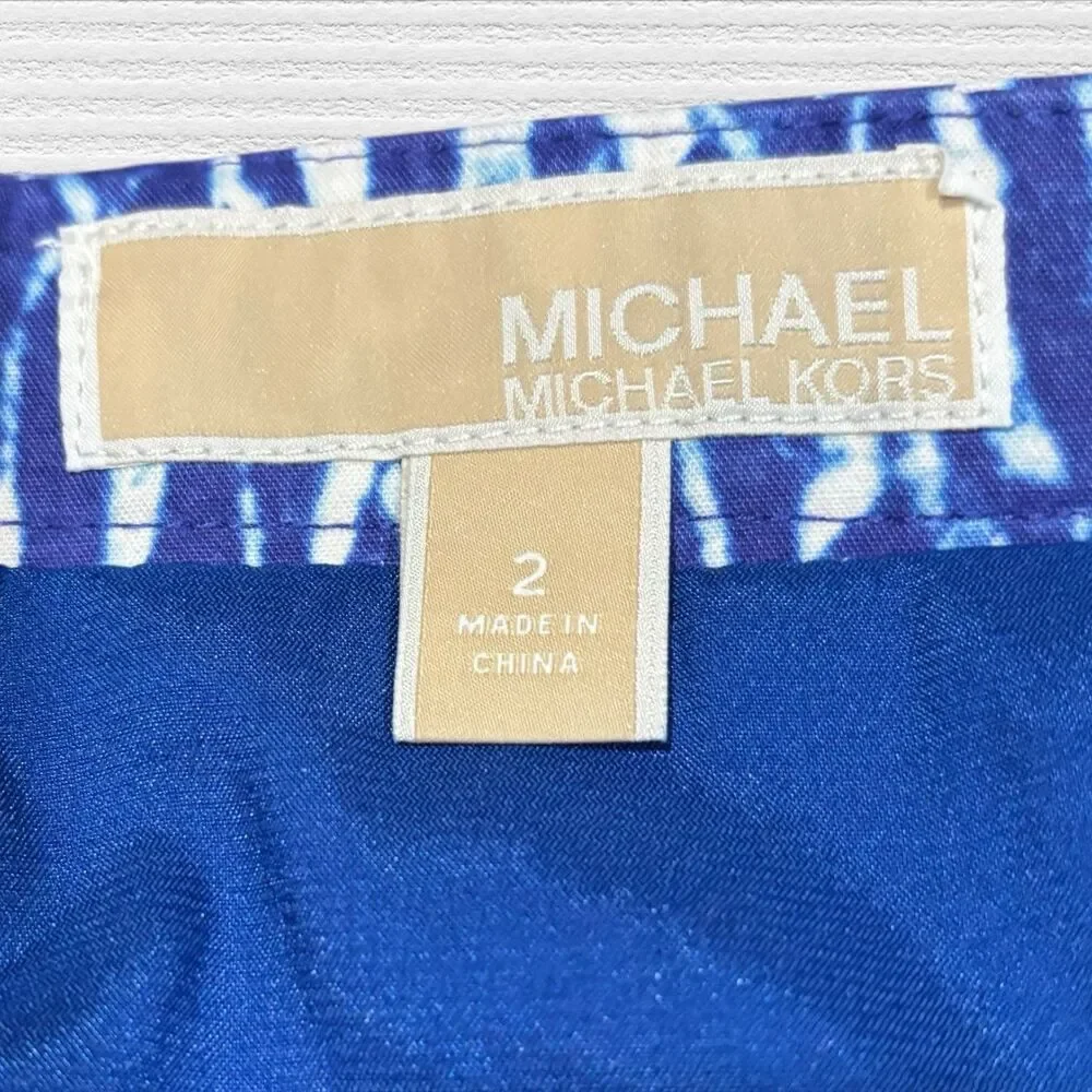 Michael Kors Royal Blue Skirt Size 2 Above Knee With Zipper